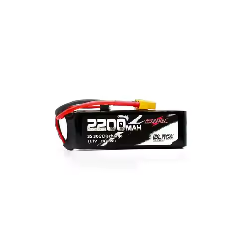 2 Packs CNHL Black Series 2200mAh 3S 11.1V 30C Lipo Battery with XT60 Plug