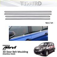 PERODUA MYVI 2005 -2010 door lining chrome / door belt moulding / Lining chrome tingkap / sporty chr