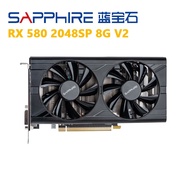 ♟☸SAPPHIRE RX580 8GB V2 Graphics Cards 256Bit GDDR5 Video Card for AMD RX 500 series RX 580 8G D5 V2