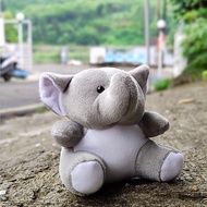 5.5 Mini Elephant Doll - Cute Little Elephant Animal Doll for Flower Bouquets / Souvenirs Plushie