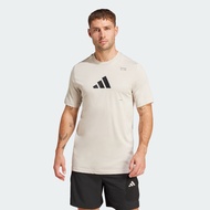 adidas เทรนนิง & Gym & Training เสื้อยืดพิมพ์ลาย All-Gym Category ผู้ชาย สีเบจ JD1834