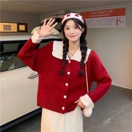 PW ¤ญี่ปุ่น Gentle Wind เสื้อกันหนาวผู้หญิงฤดูใบไม้ร่วงและฤดูหนาว Sense of Niche Love Soft Waxy ตุ๊ก