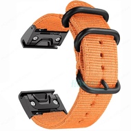 Canvas Nylon Strap for Garmin Fenix 7 6X 6S 6 Pro 5X 5 5S 3HR Sport Watchband for Garmin Band 22mm 2