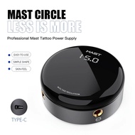 Mast Tattoo Circle Round OLED Power Supply for Rotary Tattoo Machines Tattoo Supplies Power Supply