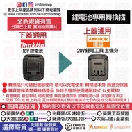 💰全新現貨發售🆕 使用Makita牧田18V鋰電池 可以通用 ANCHOR鐵錨20V鋰電工具主機系列 - 鋰電池專用轉換器/轉換插/轉接器 Adapter