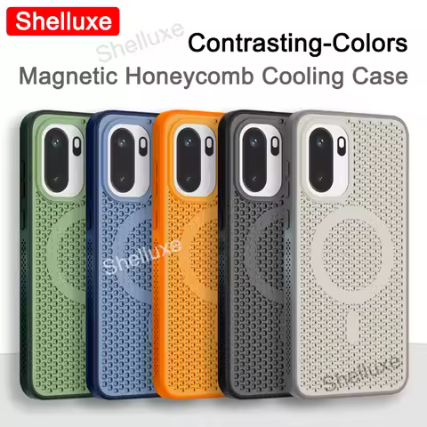 For OnePlus ACE6 ACE6T Matching-Color Magnetic Case Shelluxe Mesh PC Hard Cases For One Plus ACE 6 6