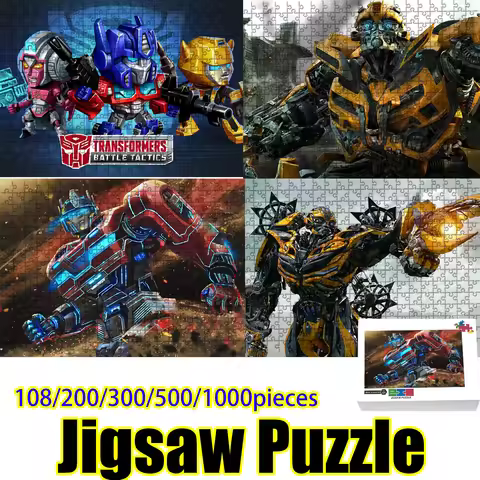 Transformers Bumblebee & Optimus Prime Jigsaw Puzzle 108/200/300/500/1000 pieces High Quality HD Pri