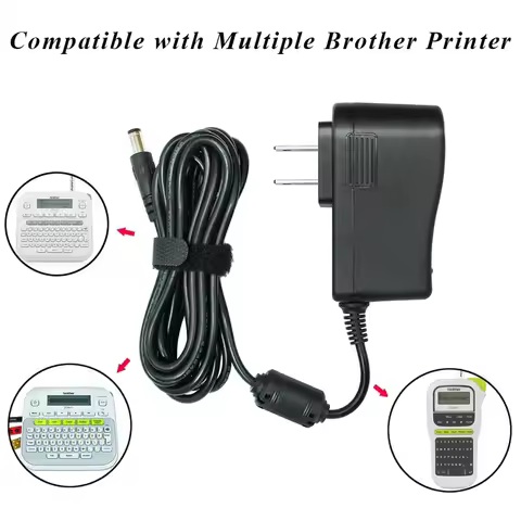 9V 2A Power Supply Ac Dc Adapter fit for Brother PT-D210 PTH110 PTD220 PT-E550W PT-E100 PT-E300 PT-P