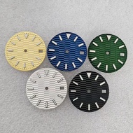 Watch Accessories NH35Movement dial28.5mm Blue-green luminous suitable for installation NH35Movement