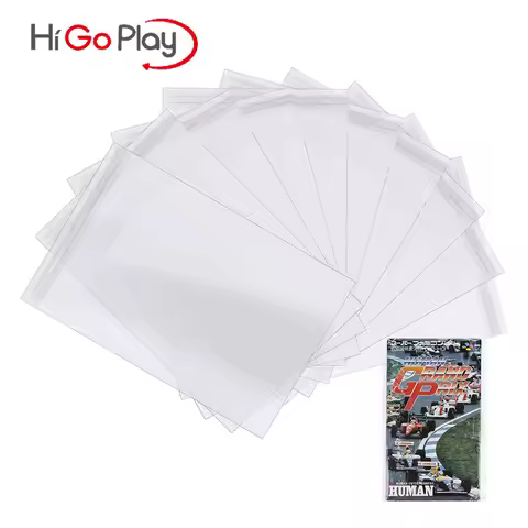 100pcs Resealable Protective Manual Insert Bags Plastic Sleeves for Super Famicom SFC Cartridge Game