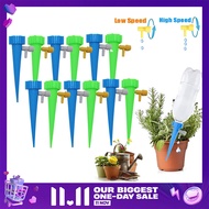 Oauee 6/12PCS Home Automatic Plant Watering Tool Drip Irrigation System Automatic Watering Spikes Adjustable Water Volume Drip System Gardening Accessories