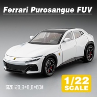 LEO 1:22 Ferrari Purosangue FUV Diecast Model Car Alloy Cars Toys Collection Gift For Kids Boy Girl