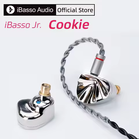 iBasso JR. Cookie Ti HiFi Wired Earphones In-Ear Earbuds 4.4mm balanced