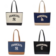 Korea Korea MLB Bag 2024 Casual Jacquard Tote Bag Canvas Embroidered Letter Bag Large Capacity Shopping Bag