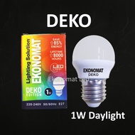 Ekonomat DEKO 1W Daylight LED Lamp 1Watt 1W 1Watt White Bulb