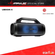 EarFun UBOOM X Jumbo-Bass Bluetooth 5.3 Portable Speaker with 80w Powerful Bass, Crisp Sound, and Ap