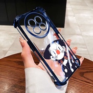 YBD Clear Phone Case For Realme 12X Realme 12 5G Full Protective Caing with Funny Clown Pattern