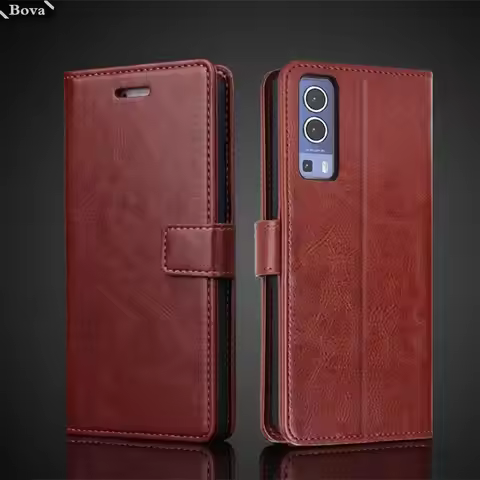 Card Holder Cover Case for Vivo Y72 5G / Vivo IQOO Z3 Pu Leather Flip Cover Retro Wallet Bag Fitted 