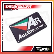 AUSTIN RACING BRAND RACING EXHAUST EMBLEM Iron Racing