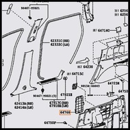 64766-0K040-A0 COVER QUARTER TRIM JACK JACK COVER INNOVA 2004-2011 