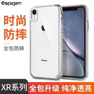 Spigen 適用于蘋果iPhoneXR手機殼硅膠套透明 XR保護套防摔軟外殼新款6.1超薄創意男女潮XR硅膠套全包邊框