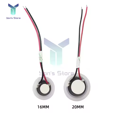 16mm 20mm 2.4mhz DC 24V Fogger Mist Maker Ultrasonic Atomization Ceramic Disc Ring Sheet Atomizer Hu