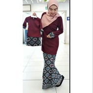 Kurung songket (maroon , pink belacan )