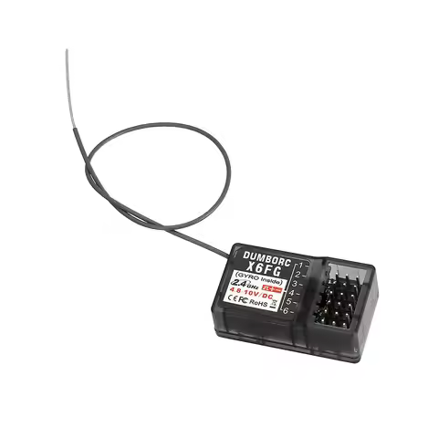 DUMBORC X6FG 2.4GHz 6CH RC Receiver Support Gyro for X4 X5 X6 X6PM Radio Transmitter Remote Controll