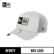 New Era 9FORTY A-Frame Trucker Box Logo Stone Snapback Cap