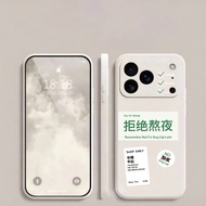 Refuse to Stay Up Night Phone Case Suitable for POCO C85 C75 C55 X8Promax X8Pro X7Pro X7 X6Pro X6 X5