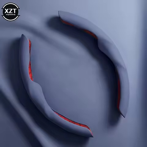 2pcs 36-38CM PU Car Steering Wheel Cover Liquid Feeling Universal Car Interior Accessories Car styli