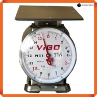 Premium Scales 3KG Round ตาชั่ง VIGO แสตนเลสแท้ 15 กิโล จานแบน