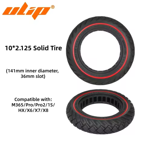 Ulip 10*2.125 Off-Road Solid Tire 141mm Slot 36mm for Xiaomi 8.5 Inch M365 Pro Pro2 1S HX X6 X7 X8 S