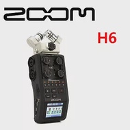 Zoom H6 專業級手持數位 錄音機 錄音筆 可外接4支麥克風 支援高達24bit音頻WAV和各種MP3格式的44.1,48或96 kHz取樣 公司貨保固18個月