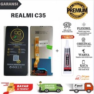 LCD TOUCHSCREEN REALME C35 FULLSET ORIGINAL FREE LEM