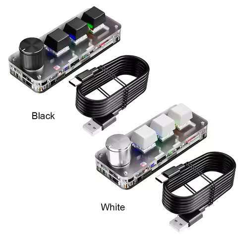 Mini Customized Mechanical Keyboard Bluetooth-Compatible Hot Swappable Wireless Shortcut Keyboard Sh