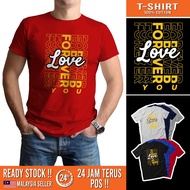 READY STOCK T SHIRT FOREVER LOVE YOU TYPOGRAPHY PREMIUM EXCLUSIVE MEN WOMEN 100% COTTON BEST QUALITY