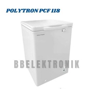 POLYTRON PCF 118 Chest Freezer Box 100 Liter KHUSUS JABODETABEK