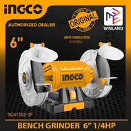 INGCO Tools Original Bench Grinder 6" 1/4HP BG61502-5P * WINLAND * HD*E