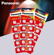 10ชิ้น Panasonic แบตเตอรี่ AG13 LR44 A76  1.5V button battery