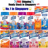 【Ready Stock in SG】 SCOTT’S DHA Gummies Emulsion Cod liver Oil Vitamin C Pastilles Scott Scotts
