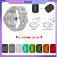 UTAKEE Smartwatch Dustproof Cover Charging Port Silicone-Case for Coros Pace 2 Vertix