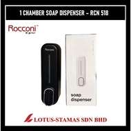 ROCCONI 1 Chamber Soap Dispenser - Matt Black - RCN 518