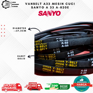 Vanbelt A33 Mesin Cuci Sanyo Sharp Fan Belt Panbel Fanbelt A 33 A-820E