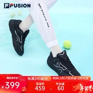 FILA欧阳娜娜同款FILA FUSION斐乐运动鞋女2023年秋潮流老爹鞋PALETTE 黑/灰绿色-BG 36.5