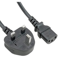 SF Cable 6 feet UK BS1363 3-pin Plug to IEC C13 Power Cord (Thicker Wire)