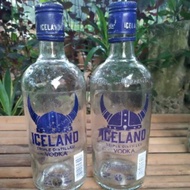 Iceland bottle Reconditioned bottle vodka drink bottle for collection