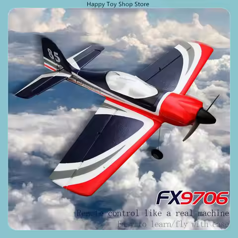 FX9706 5CH Brushless RC Glider 3D/6G Aerobatic Fixed Wing Red Bull-Style Fighter Model