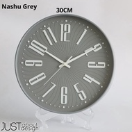 Wall Clock Hanging Glass Plastic Decoration Office Home Living Room Ins Exclusive Modern Design