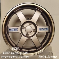 VOLK Rays Wheel TE37 Made In Flow Forming Wheel deisgn Light Weight Stonger 15x7jj 16x7jj 17x7jj Rim